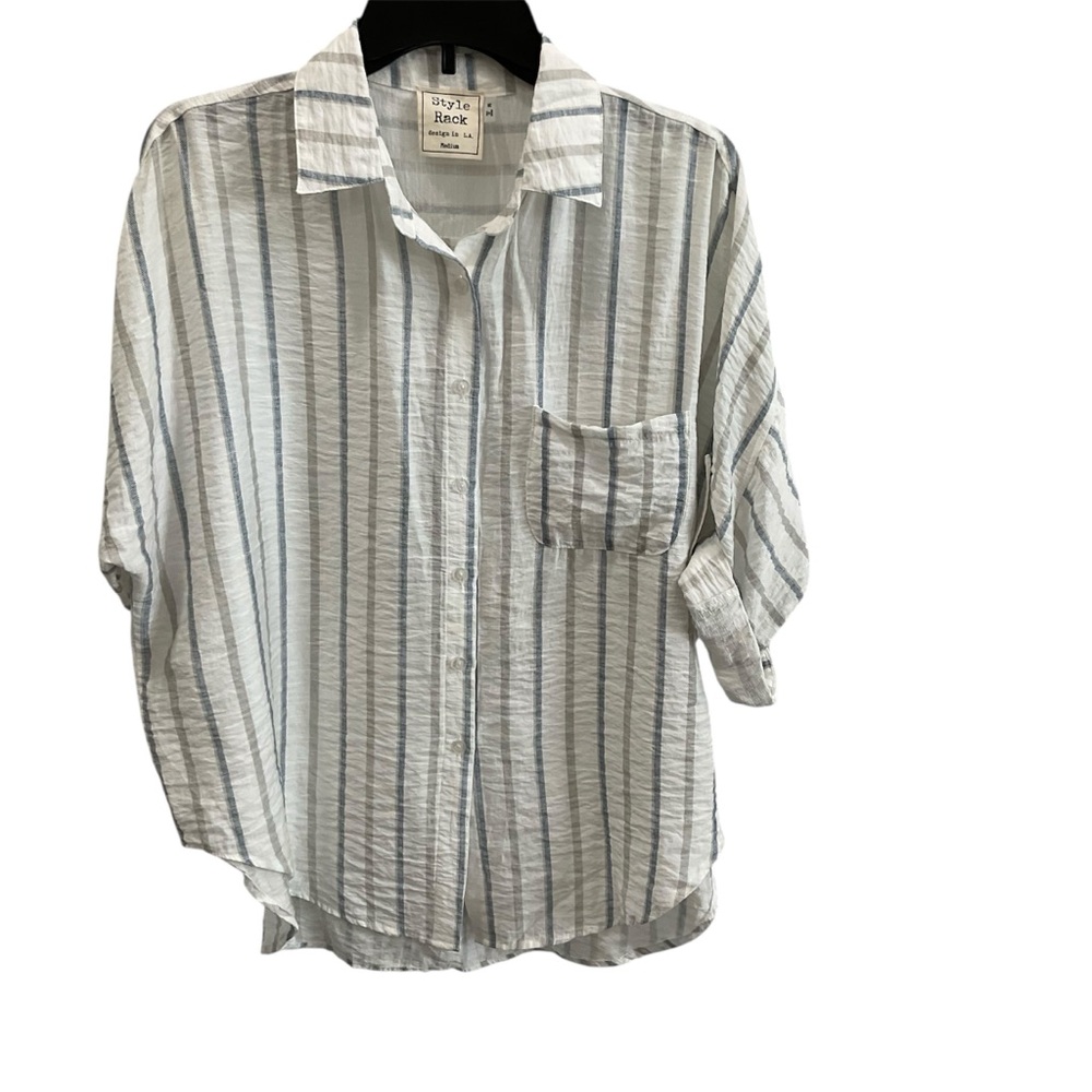 Style Rack Striped Button-Up Shirt